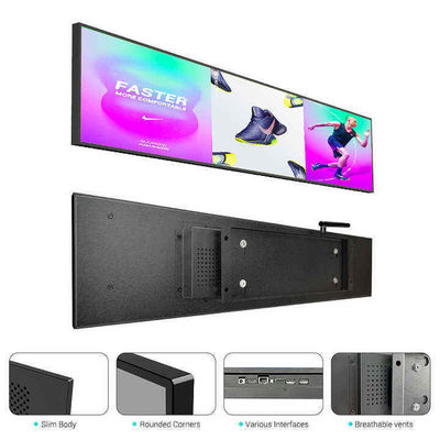 Máy quảng cáo được gắn trên tường loại thanh LCD kỹ thuật số 21 inch cho nhu cầu quảng cáo hiện đại