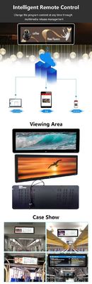 Máy quảng cáo hình thanh 19 inch gắn trên tường 1920x360 Android Tablet