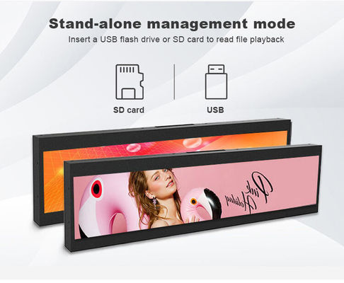 Máy quảng cáo hình thanh 19 inch gắn trên tường 1920x360 Android Tablet