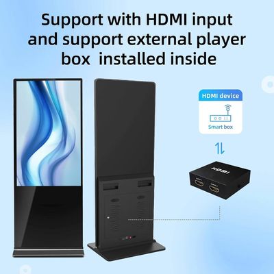 Màn hình hiển thị quảng cáo LCD 75 inch AD Kiosk dọc Android màn hình cảm ứng sàn đứng Totem