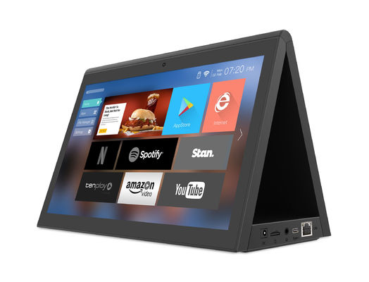 10Máy tính bảng đặt hàng nhà hàng màn hình kép.1-inch RK3288 POE Desktop Retail Advertising Tablet PC