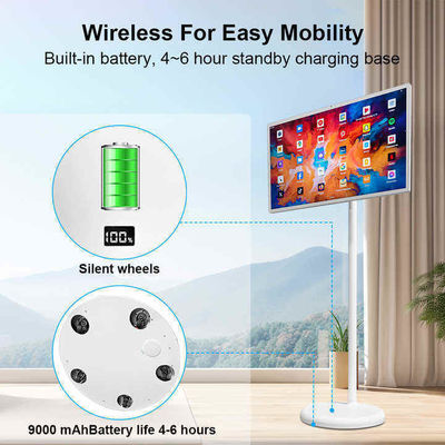 21.5Inch RK3588 Stand By Me Movable Touch Screen Monitor Floor Standing Android Wireless Portable Smart TV Cho Nhà
