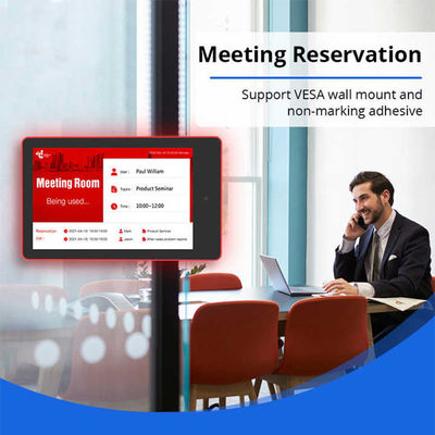 10.1 Inch Conference Room Android Tablet RK3399 NFC POE Meeting Room Scheduler Tablet PC với đèn LED