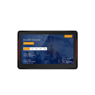 10.1Inch RK3399 2+16GB Wall Mounted Conference Room Tablet NFC POE Meeting Room Booking System với ánh sáng hai bên