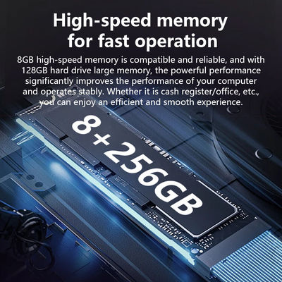 Máy POS CPU N5095 17 inch Thiết kế mới 8+256GB Bộ nhớ lớn Win10 Máy tính tiền bán lẻ POS Terminal