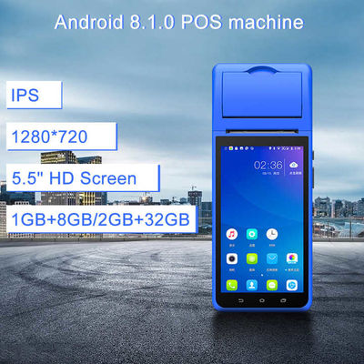 Smart NFC Mobile Payment Terminal Máy POS di động 5,5 inch Máy thông minh cầm tay Smart Terminal với máy in máy ảnh