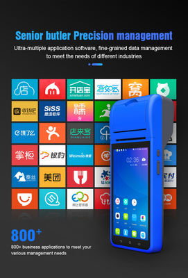 Smart NFC Mobile Payment Terminal Máy POS di động 5,5 inch Máy thông minh cầm tay Smart Terminal với máy in máy ảnh
