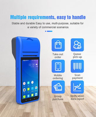 Smart NFC Mobile Payment Terminal Máy POS di động 5,5 inch Máy thông minh cầm tay Smart Terminal với máy in máy ảnh
