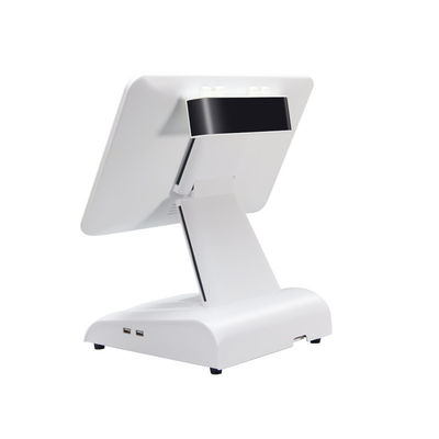 15 inch N2840 Máy POS máy tính để bàn Nhà hàng POS Terminal 2 + 32GB Tất cả trong một hệ thống POS với màn hình khách hàng