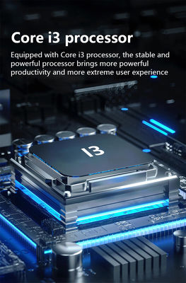 Màn hình cảm ứng kép 14 inch Windows7 Pos Bán tiền mặt i3 Cpu 4 + 64GB Máy trạm POS trên máy tính để bàn với máy in, bàn phím, máy quét