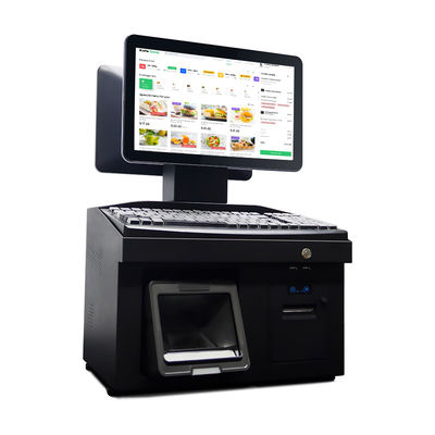 Máy in nhiệt Màn hình kép 14 inch Hệ thống POS All-In-One dành cho Nhà bán lẻ Origin và Win7/10 Android