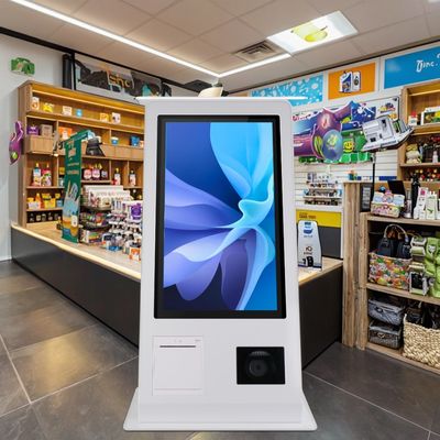 Máy POS tự phục vụ 15.6" với Hệ điều hành Win 10 Màn hình cảm ứng Máy quét Máy in Đầu đọc NFC QR Code