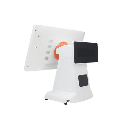 Máy POS thu ngân Win kiểu dáng đơn giản bằng nhựa và màn hình kép 15.6 inch All-in-One cho Win