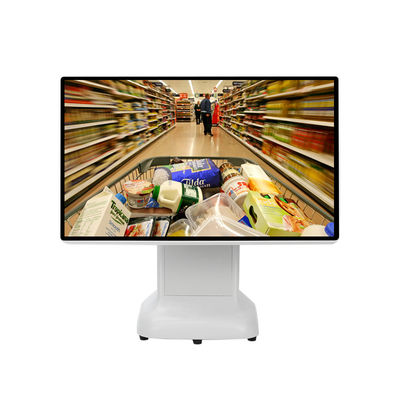 Máy POS thu ngân Win kiểu dáng đơn giản bằng nhựa và màn hình kép 15.6 inch All-in-One cho Win
