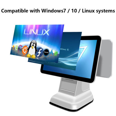 Máy tính tiền sản phẩm 15.6 inch Android POS All in One Siêu thị Mini với Đầu ra Máy in Màu