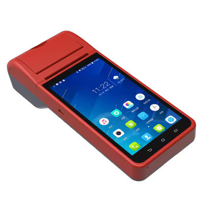 Loại đầu ra máy in đơn sắc 5.5 inch Android 8.1 PDA POS Terminal để xử lý đơn hàng nhà hàng hợp lý hóa
