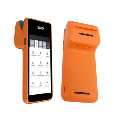 Máy POS di động hệ điều hành Android 5.45 inch, thiết bị đầu cuối thu ngân thông minh cầm tay có máy in, loại đầu ra đơn sắc và Wifi