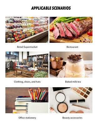 15.6 inch màn hình cảm ứng kép tất cả trong một hệ thống POS với hòm tiền và xây dựng trong máy in 58mm 2GB RAM siêu thị