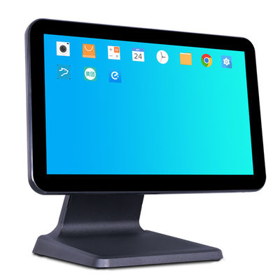 Máy in quét mã vạch Loại 1 Màn hình cảm ứng Win 15.6 inch Máy POS All in One Máy tính tiền bán lẻ 4 64G