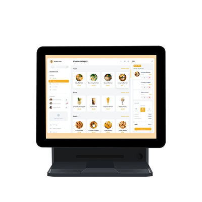 Hệ thống POS màn hình cảm ứng 15.6" cao cấp với Máy tính tiền hiển thị khách hàng, Thiết bị thanh toán phần mềm
