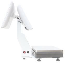 Máy POS cân điện tử hai màn hình 15.4 inch Win cảm ứng tích hợp, giải pháp POS tối ưu cho siêu thị, khách sạn với WIFI/BT