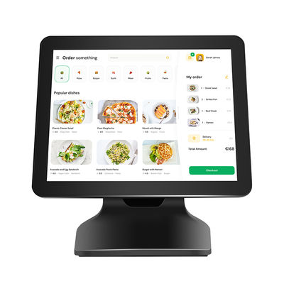 15.6 " 8 + 256GB Bộ nhớ lớn POS Khóa thanh toán 1080P Win10 Máy POS màn hình cảm ứng với màn hình hiển thị khách hàng
