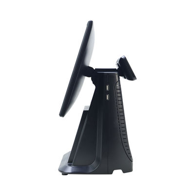 Máy POS cảm ứng màn hình 15.6" hiệu năng cao, bộ xử lý I3, tất cả trong một, dành cho siêu thị và bán lẻ, có màn hình hiển thị cho khách hàng