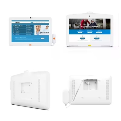 tường gắn 13.3inch chăm sóc y tế máy tính bảng Android màn hình cảm ứng wifi 4G POE chức năng gọi NFC cho phòng khám bệnh viện