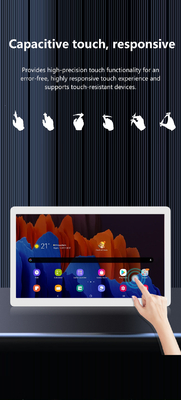 Máy tính bảng Android 12 24 inch gắn tường, PC POE NFC LCD Màn hình cảm ứng Hiển thị thương mại Bảng hiệu kỹ thuật số trình phát video quảng cáo