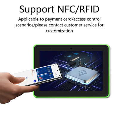 Máy tính bảng Android POE NFC màn hình cảm ứng 8 inch gắn tường cho doanh nghiệp với đèn LED, màn hình hiển thị biển báo kỹ thuật số, hệ thống đặt phòng họp