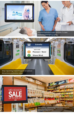 Máy tính bảng Android POE RK3566 15.6 inch gắn tường, đèn LED, hệ thống đặt phòng phòng họp