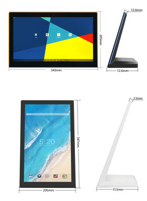 8 inch hình chữ L kiosk kinh doanh màn hình cảm ứng máy tính bảng Android Dịch vụ khách hàng Phản hồi cho nhà hàng khách sạn
