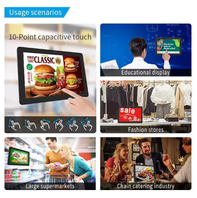 Wall Mount thương mại 24 inch RK3566 máy tính bảng android Digital Menu Board Display cho nhà hàng cửa hàng cà phê