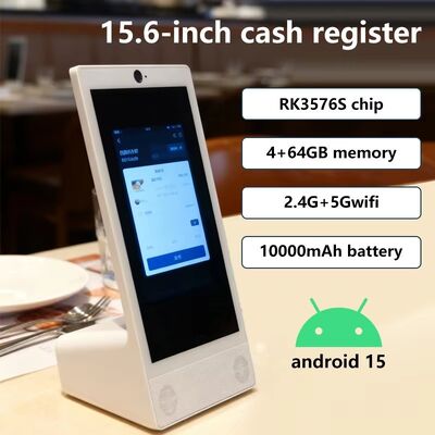 L loại máy tính để bàn 15.6inch 1920x1080 android 15 máy tính bảng Wi-Fi NFC Capacitive màn hình cảm ứng 10000mah Octa Core thức ăn nhanh othering với loa