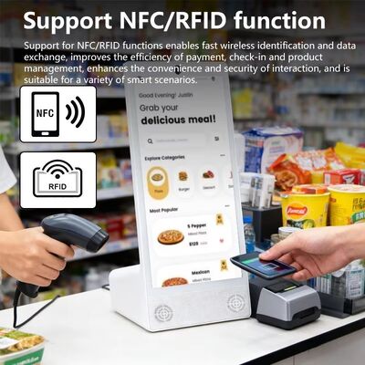 L loại máy tính để bàn 15.6inch 1920x1080 android 15 máy tính bảng Wi-Fi NFC Capacitive màn hình cảm ứng 10000mah Octa Core thức ăn nhanh othering với loa