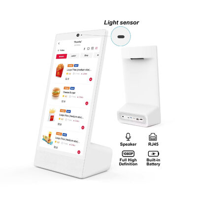 L loại máy tính để bàn 15.6inch 1920x1080 android 15 máy tính bảng Wi-Fi NFC Capacitive màn hình cảm ứng 10000mah Octa Core thức ăn nhanh othering với loa