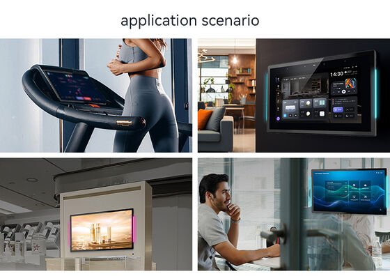 15.6inch máy tính bảng Android Rk3566 quad core Rockchip màn hình cảm ứng tường gắn LED đèn thanh hiển thị cho phòng hội nghị