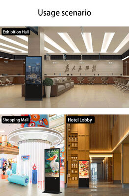 43 inch sàn đứng Digital Signage LCD Quảng cáo hiển thị màn hình cảm ứng Smart Kiosk Poster Player cho trung tâm mua sắm