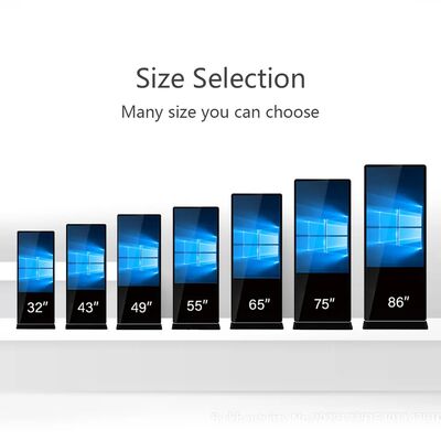 43 inch sàn đứng Digital Signage LCD Quảng cáo hiển thị màn hình cảm ứng Smart Kiosk Poster Player cho trung tâm mua sắm