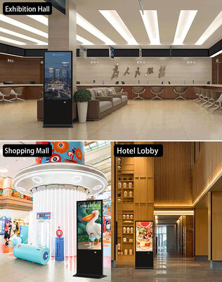 43 inch sàn đứng Digital Signage LCD Quảng cáo hiển thị màn hình cảm ứng Smart Kiosk Poster Player cho trung tâm mua sắm