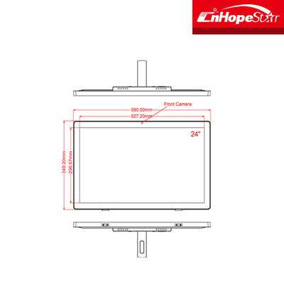 Bức tường 5ms 27 inch All In One Touchscreen Computer 0.227mm