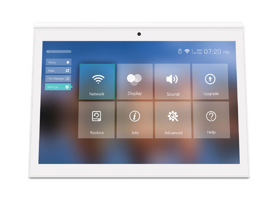Máy tính bảng Android 10 inch với màn hình kép RK3288 Màn hình để bàn POE Quảng cáo máy tính bảng