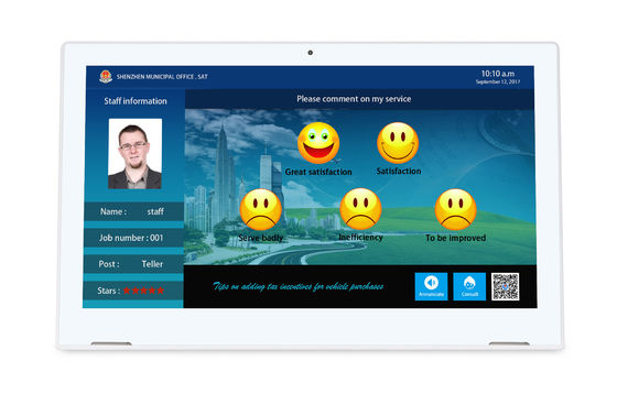 Hình dạng L 1920x1080 13,3inch All In One Android Tablet Với màn hình cảm ứng WIFI RJ45