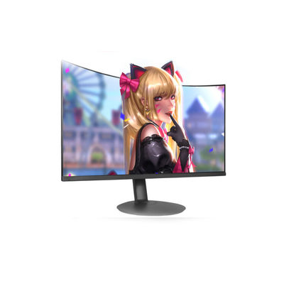 Black Desktop 2ms 1080p 60hz Curved Monitor / Lcd Pc Monitor