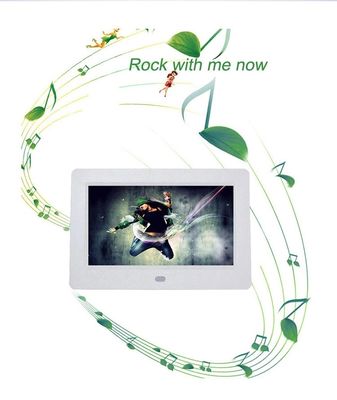 Nhiều ngôn ngữ 7 Inch LCD Digital Photo Frame 250cdm2 Với trình chiếu tự động