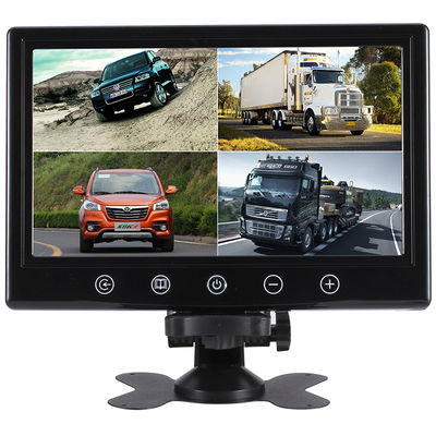 4 Video đầu vào 9 inch 5ms LCD xe ô tô màn hình 1024X600 Cho xe buýt xe tải