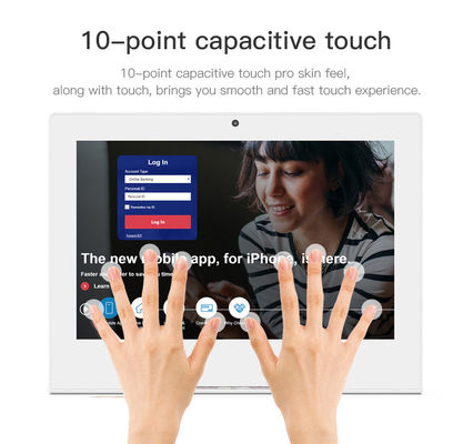 10.1inch IPS màn hình cảm ứng Android Tablet L hình dạng WIFI RJ45 AIO Tablet