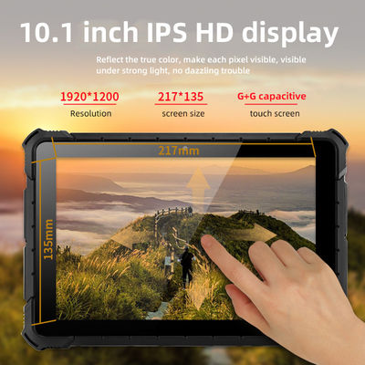 10.1in màn hình cảm ứng công nghiệp cứng Tablet Lightweight Windows 10 Tablet