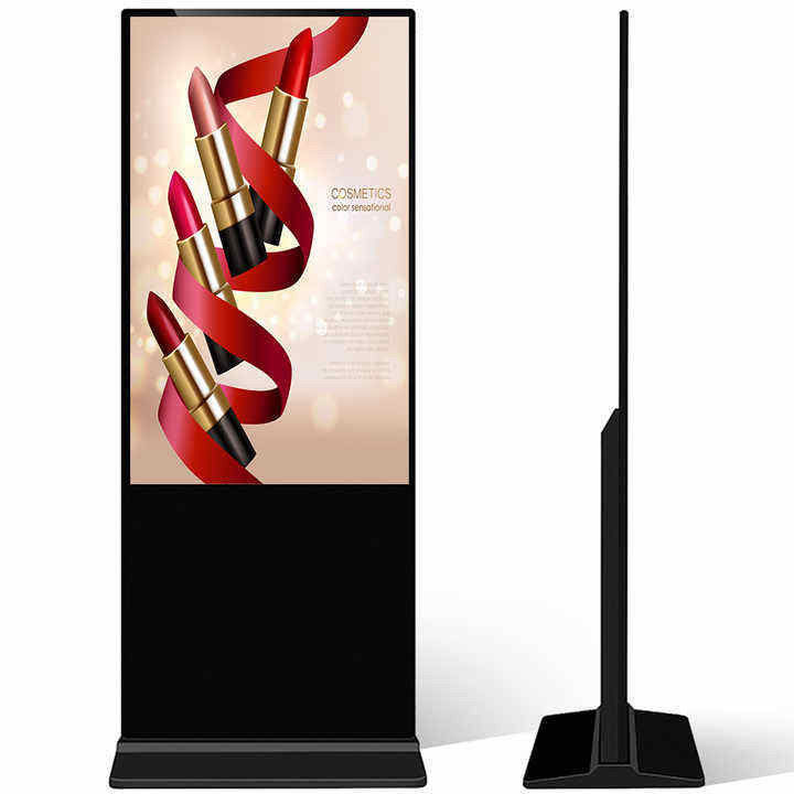 Màn hình hiển thị quảng cáo LCD 75 inch AD Kiosk dọc Android màn hình cảm ứng sàn đứng Totem