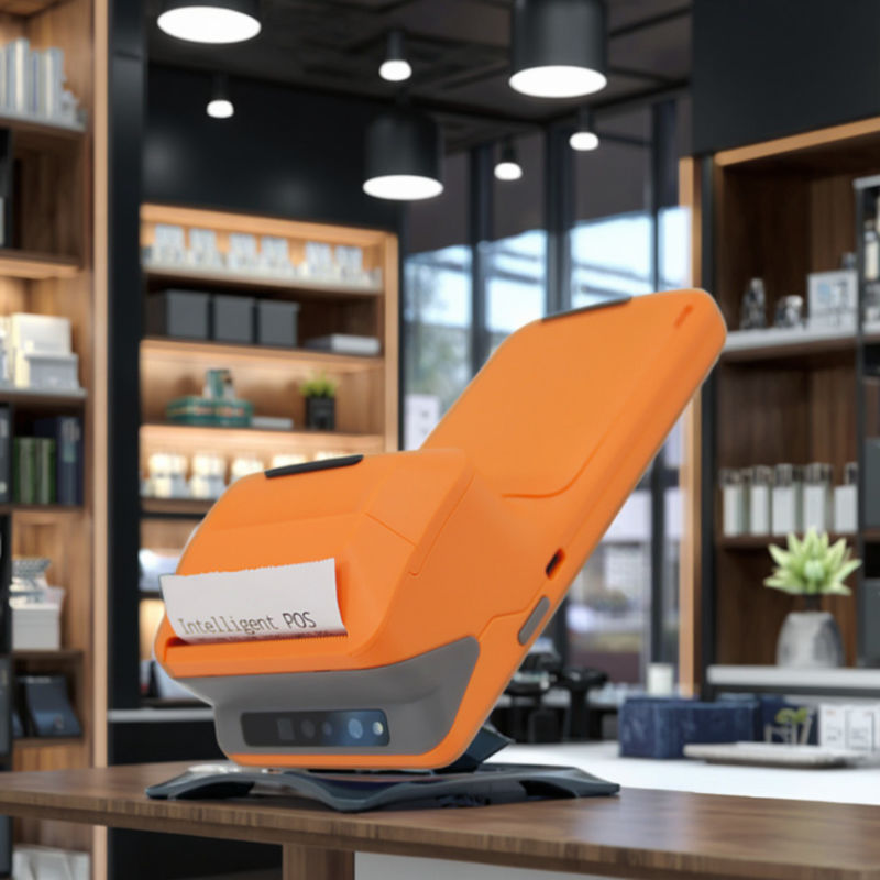 Android 11 5.45 Inch POS Terminal cầm tay với máy in nhiệt 58mm NFC WiFi USB kết nối và 32GB / 64GB bộ nhớ tốt nhất